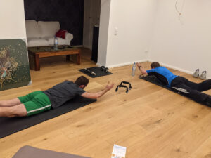 Fitnesstraining Einweihung Fitnessraum, Homestory Claudia